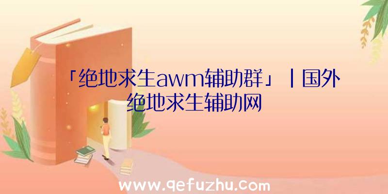 「绝地求生awm辅助群」|国外绝地求生辅助网